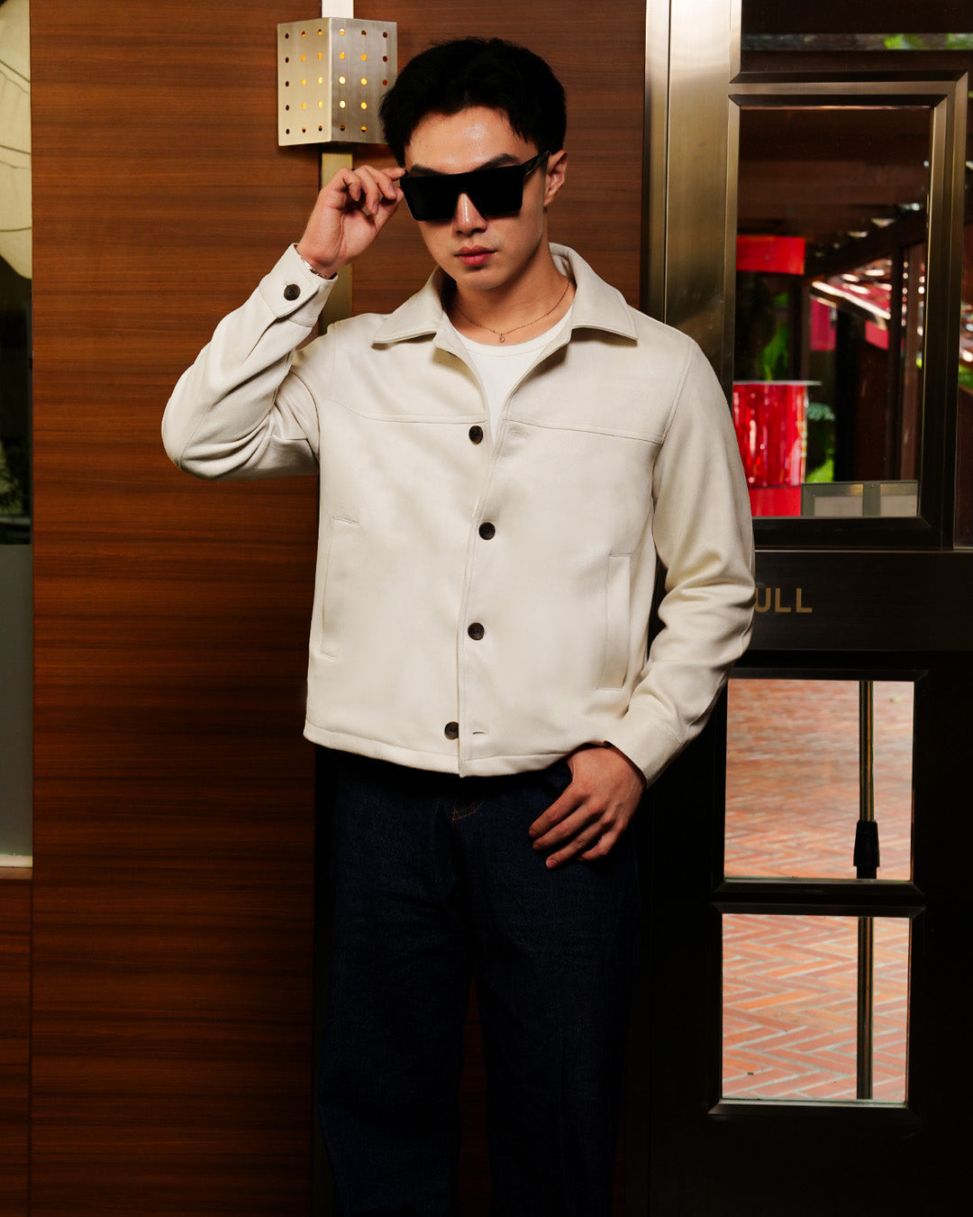 Minimal Button Suede