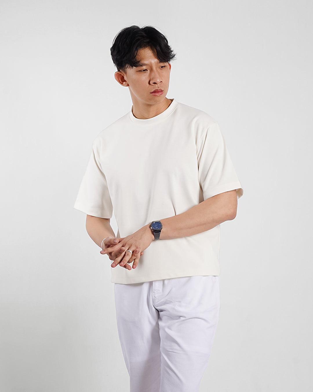 Oversize Tees Shirt Minimal Breeze Wear - Offwhite