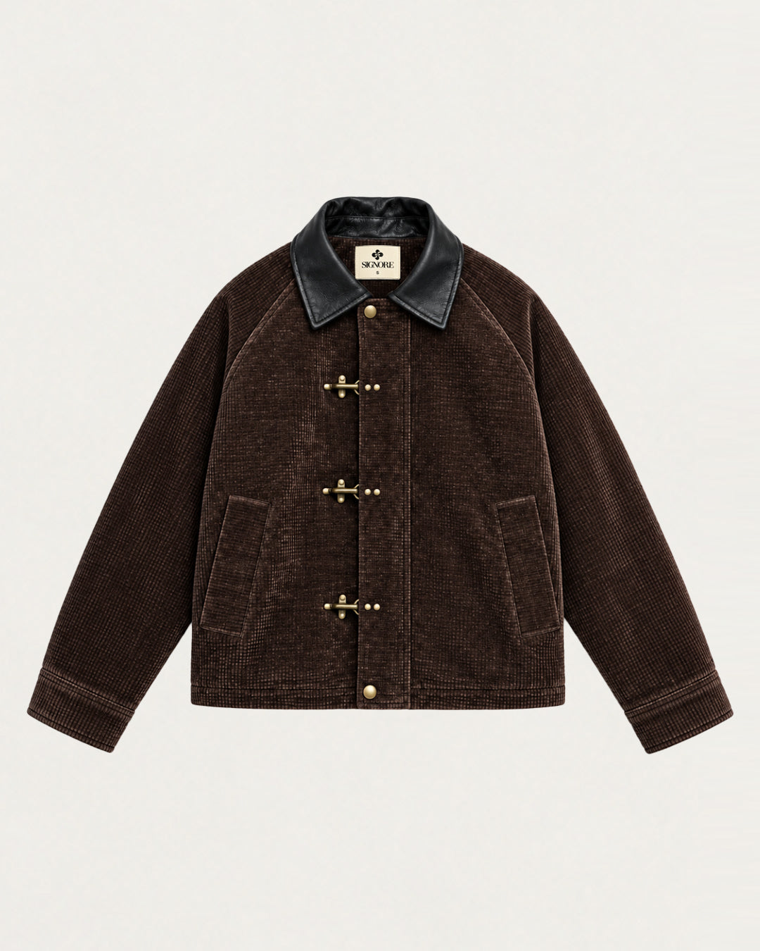 Corduroy Seaweed Clasp Jacket