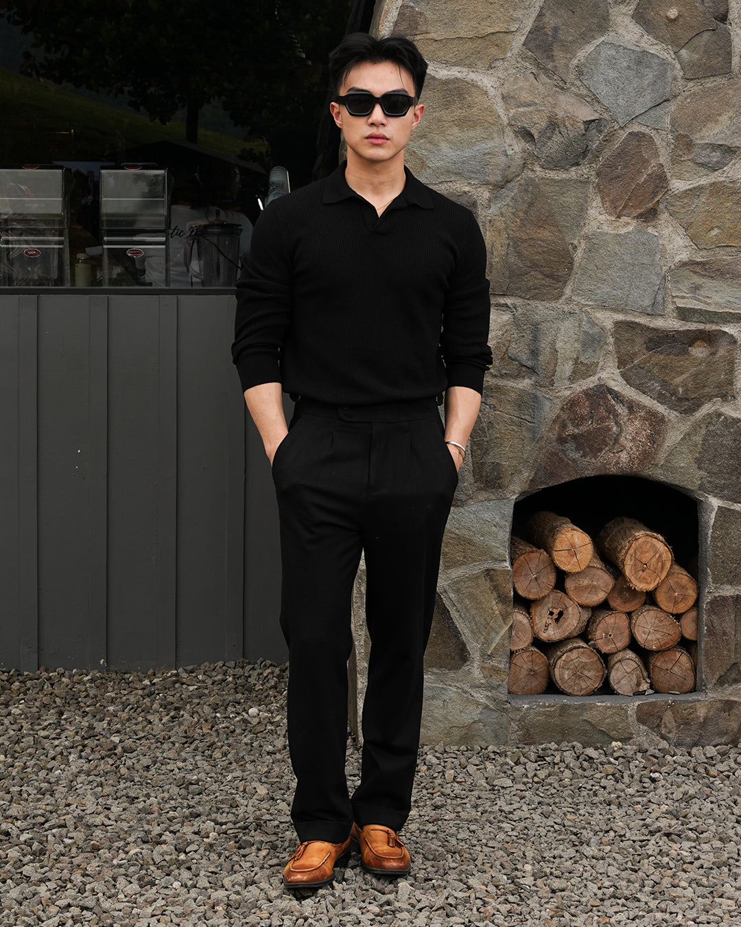 Gurkha Pants Cotton Wool - Black