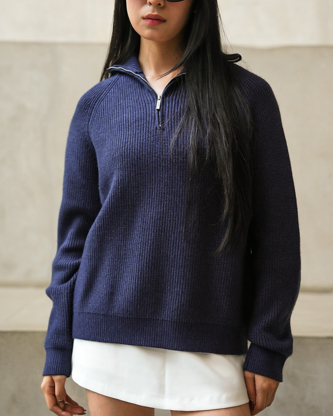Minimal Knitwear Half Zip