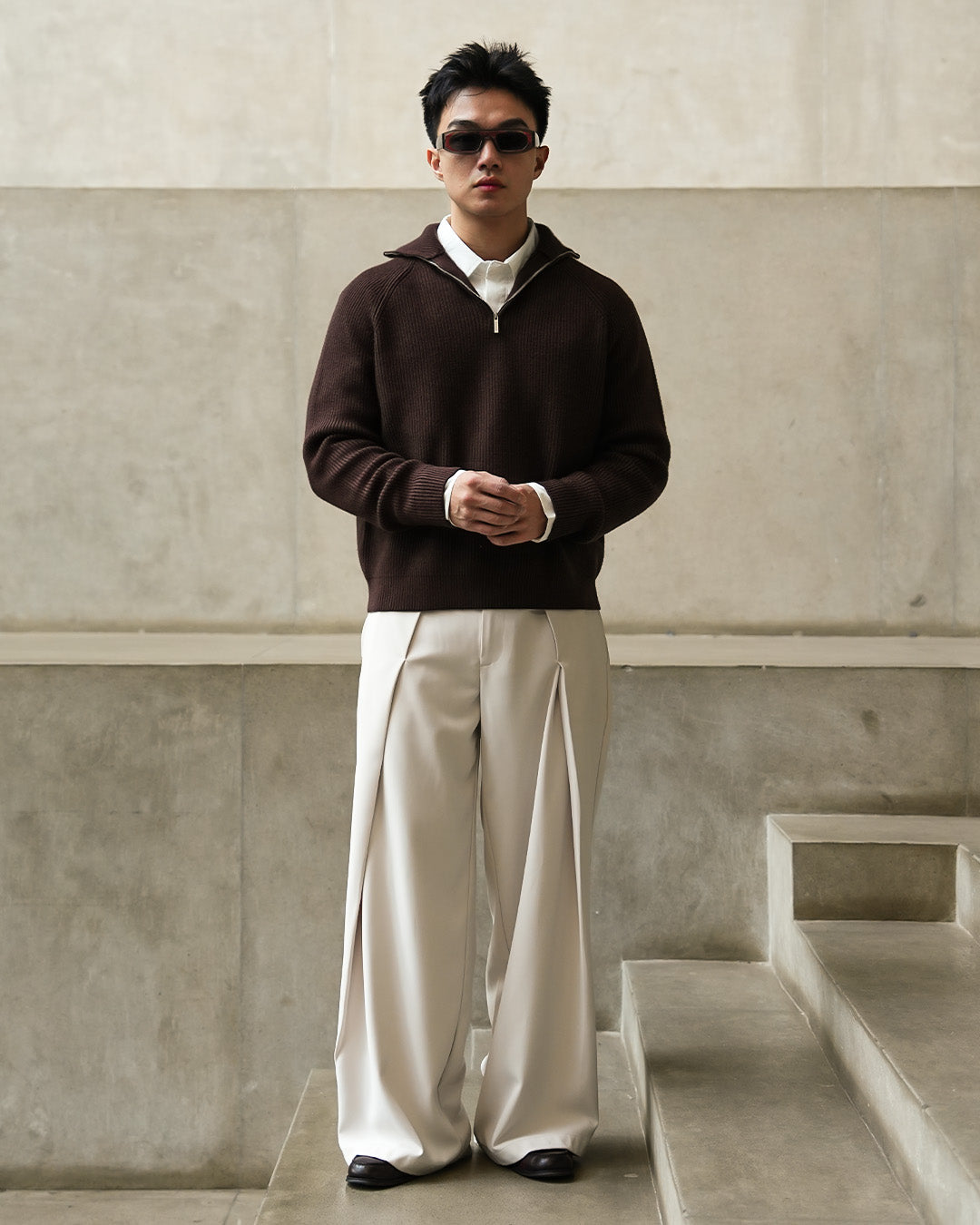 Minimal Knitwear Half Zip