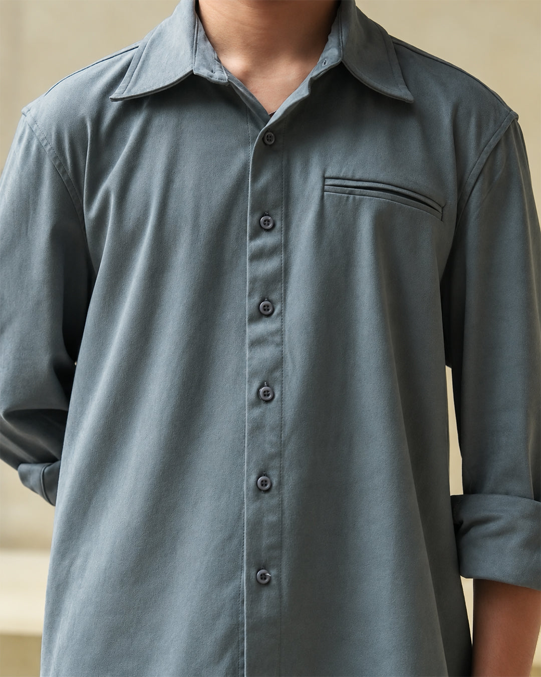 Valeno Shirt Suede Fabric