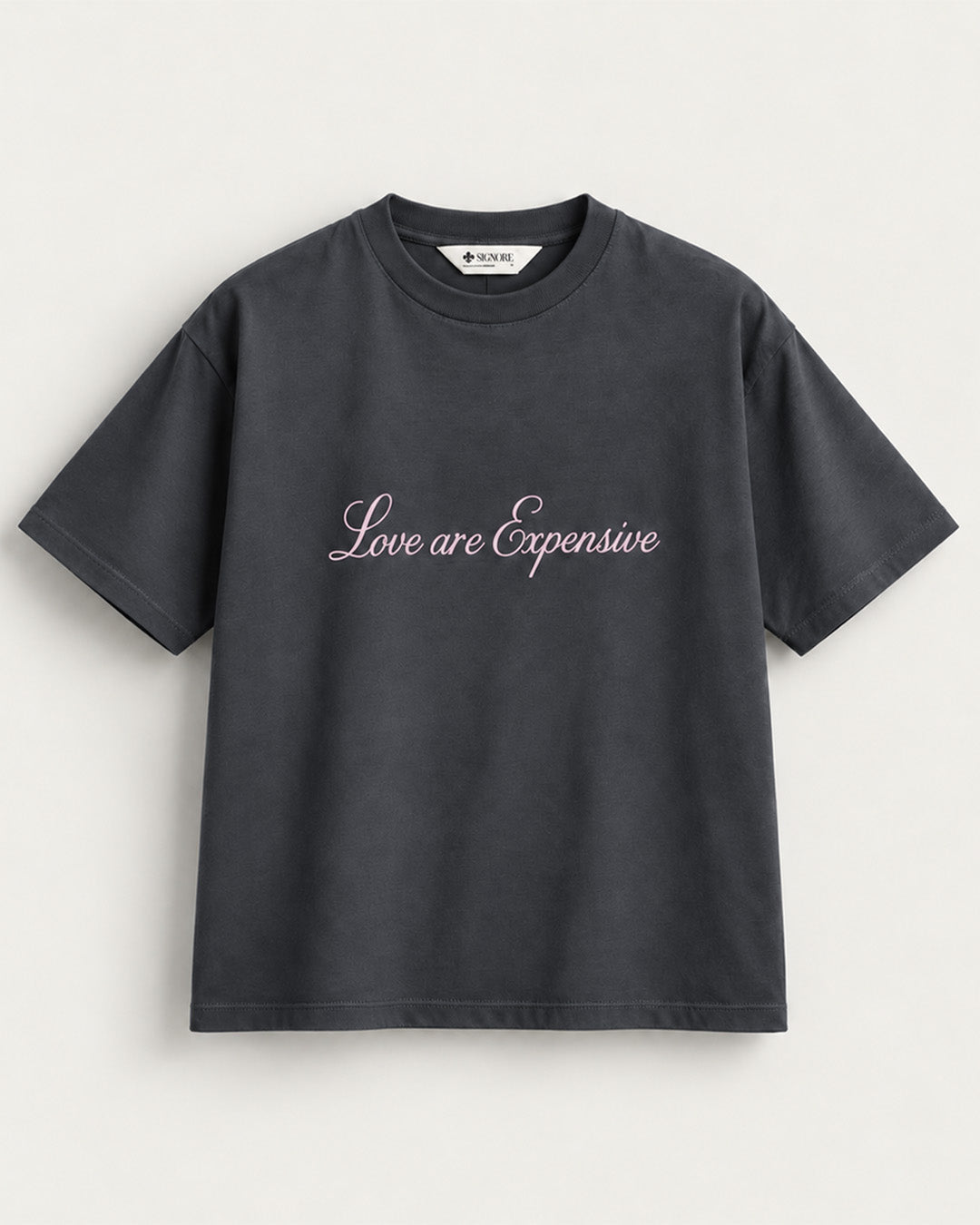 Bordir T-shirt Love are expensive