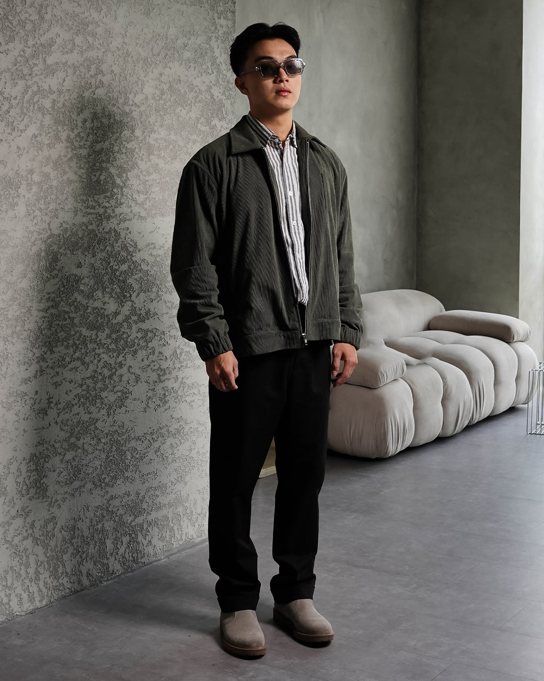 Minimal Jacket Corduroy - Army
