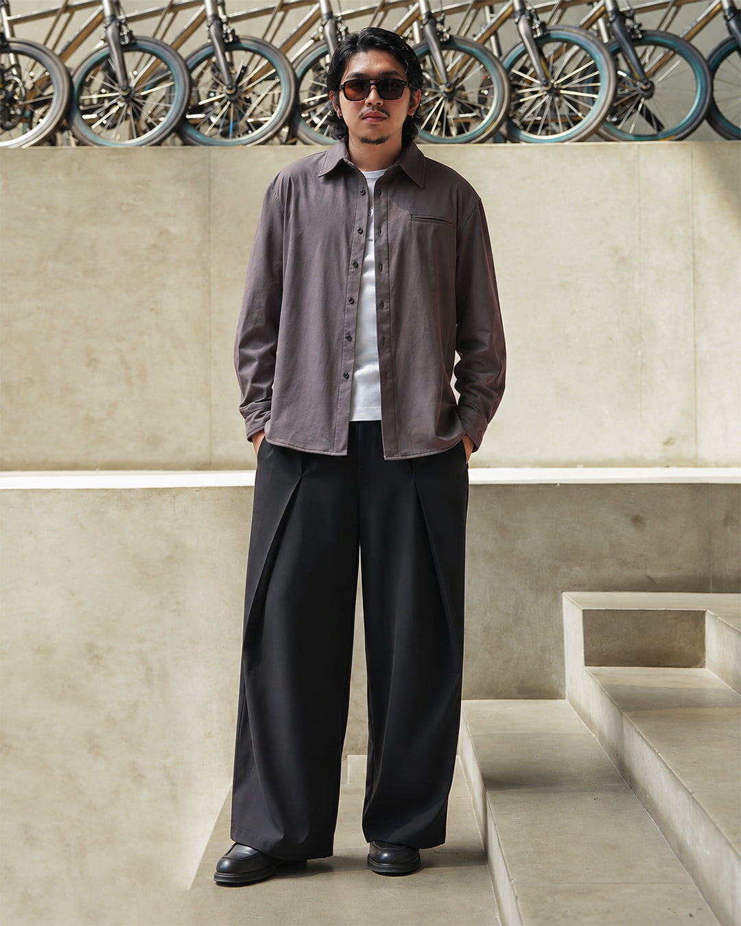 Valeno Shirt Suede Fabric