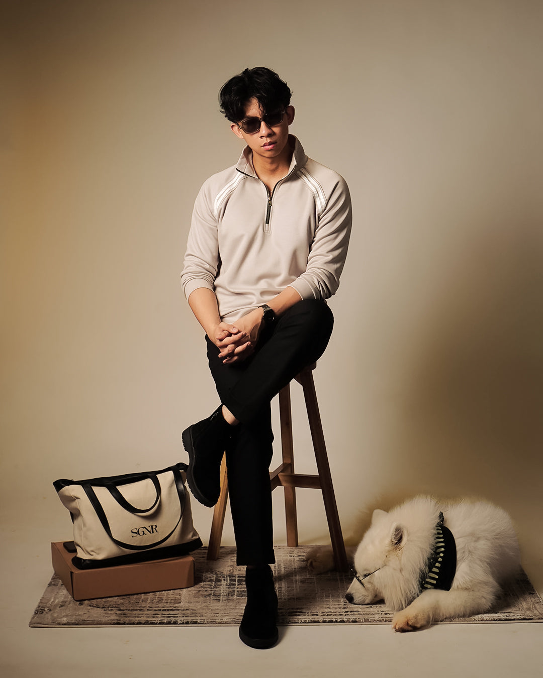 Lawson Halfzip Retro - Silver Gray