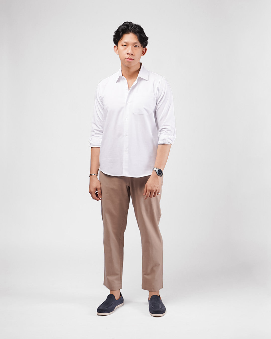 HOMME Linen Shirt - White