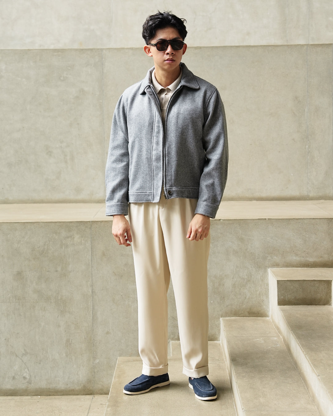 Woolaken Minmal Jacket - Gray