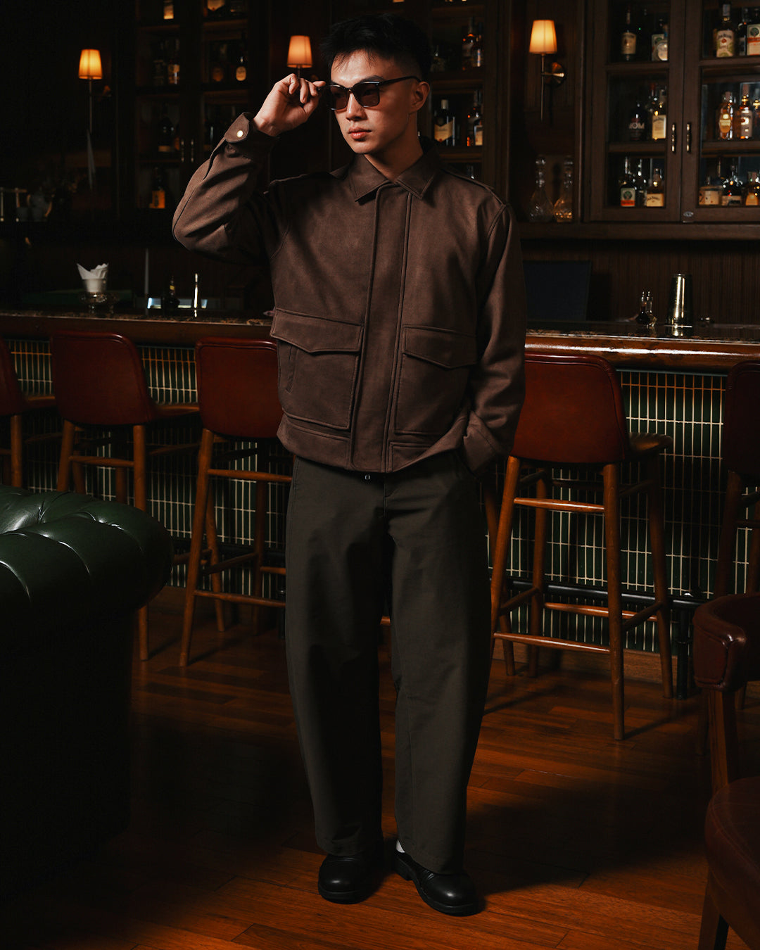 Heavy Downtown Suede - Coffee