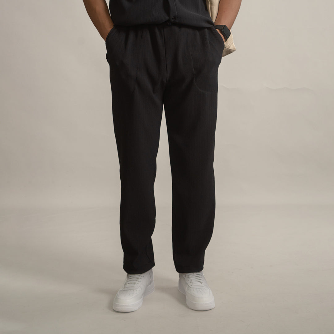 Pleated Short Pants Kaiteki Ed - Black