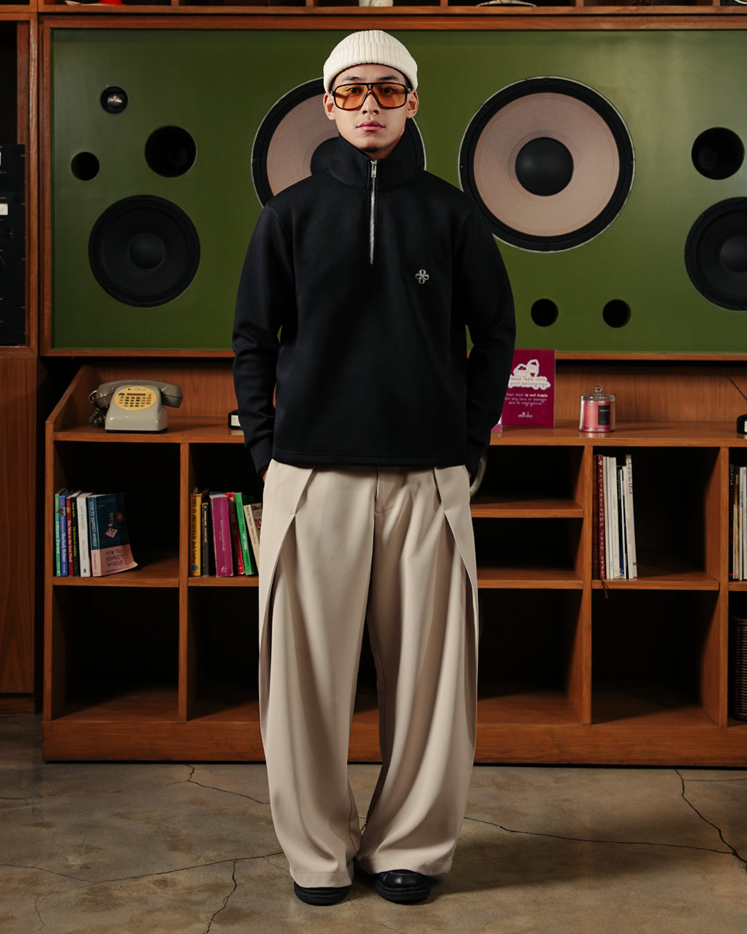Half Zip Bordir Maison Polo