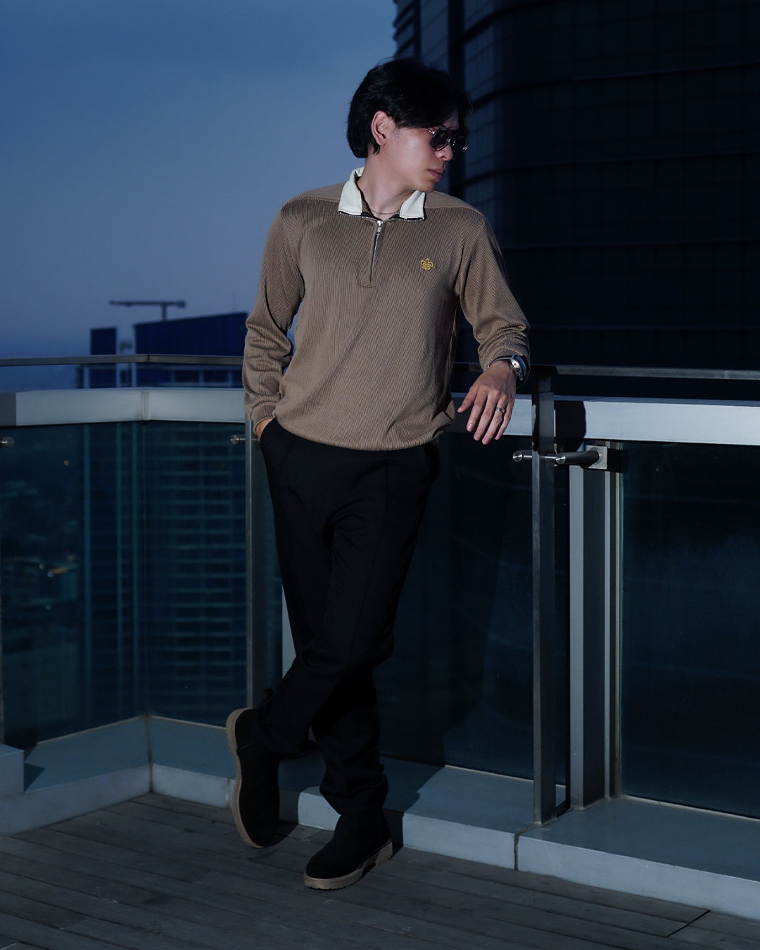 Trouser Stripe Pants - Black