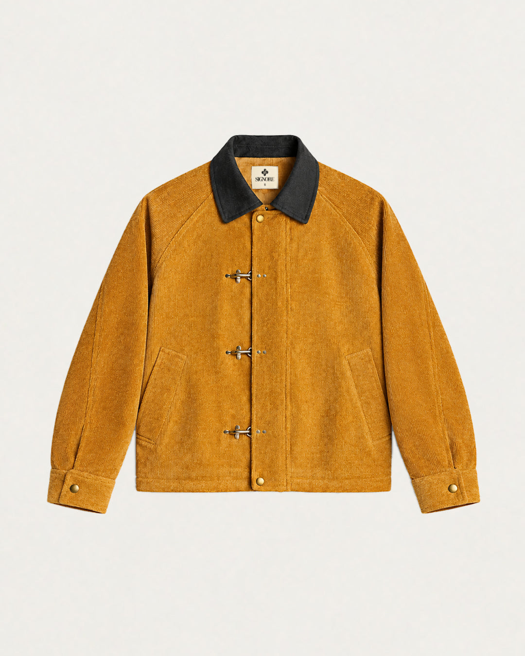 Corduroy Seaweed Clasp Jacket