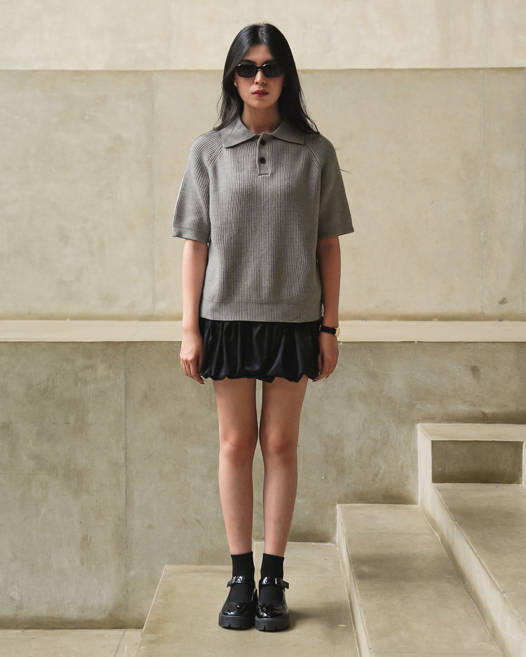 Maison Polo Short Sleeve - Gray
