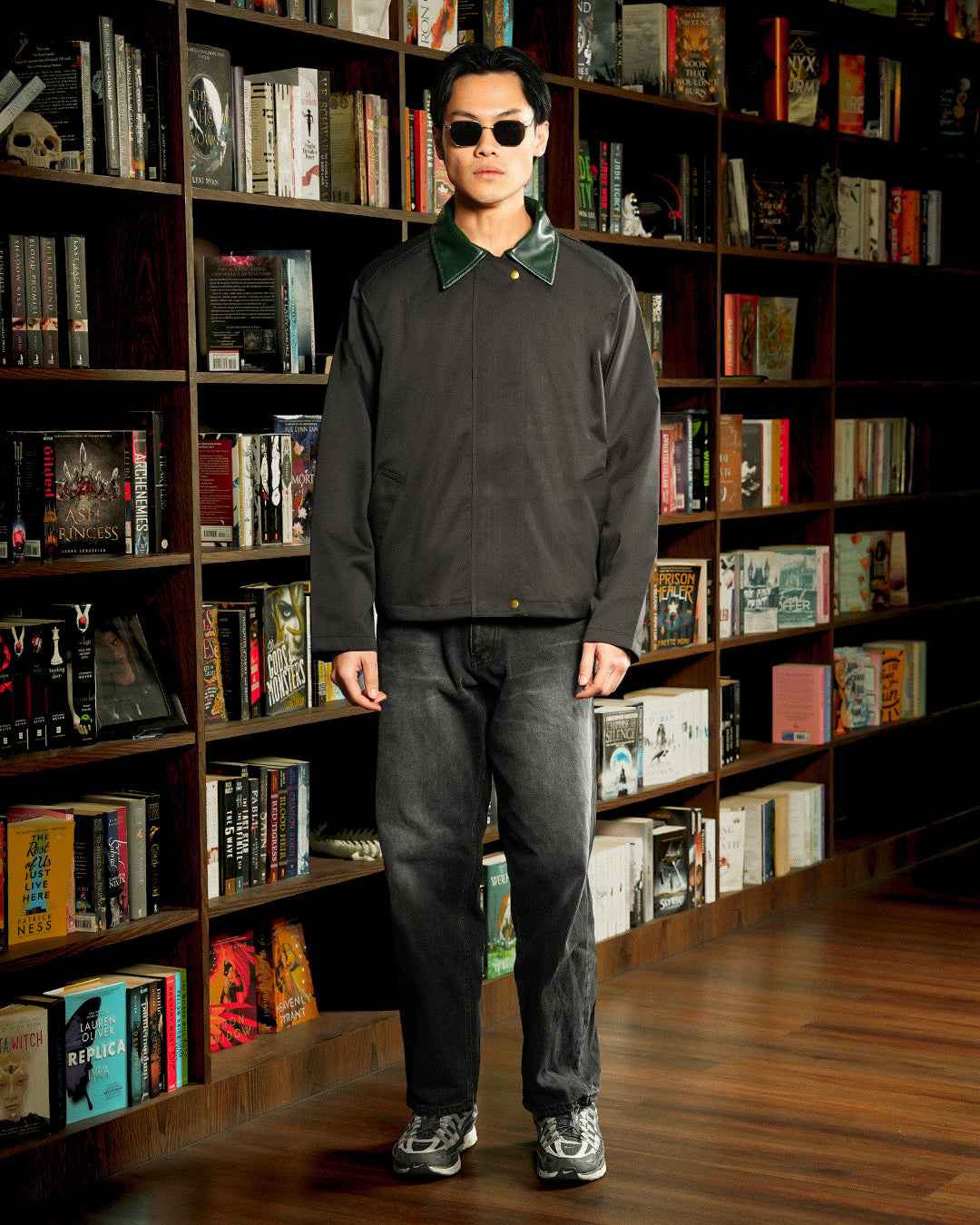 Work Jacket Accent Collar - Dark Gray