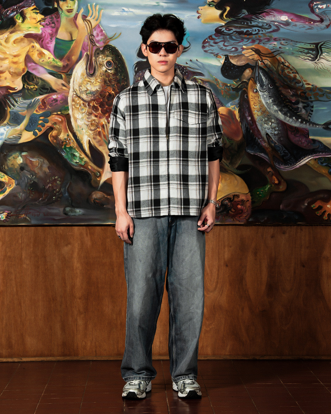 Flannel Overshirt Jacket - Ashwood Plaid