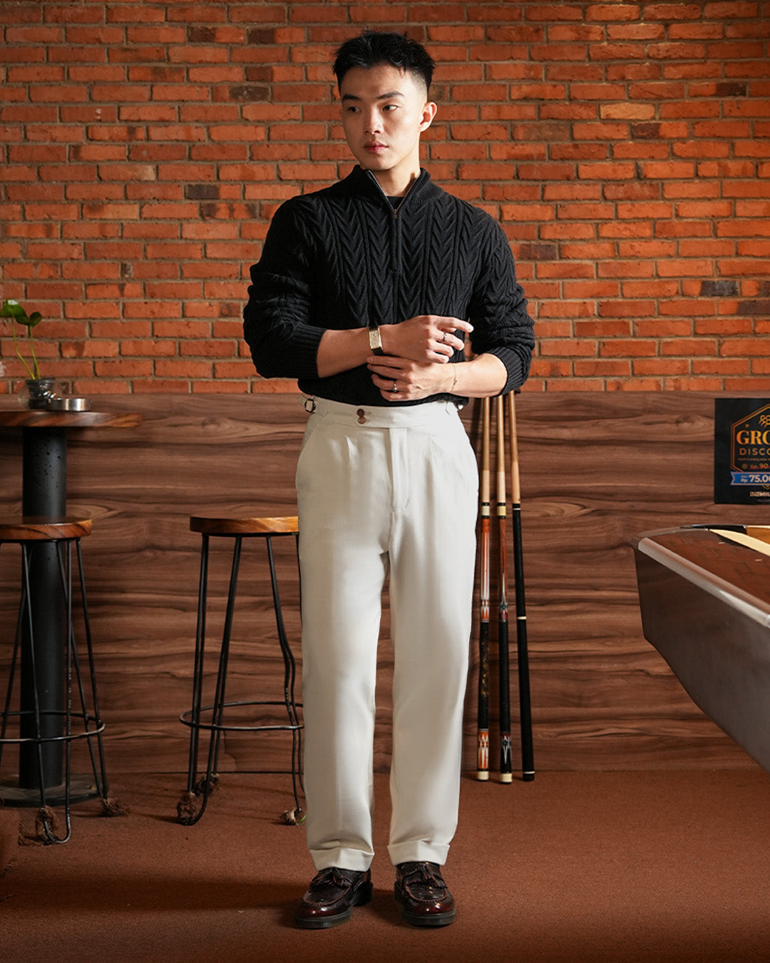 Gurkha Pants Cotton Wool - Offwhite