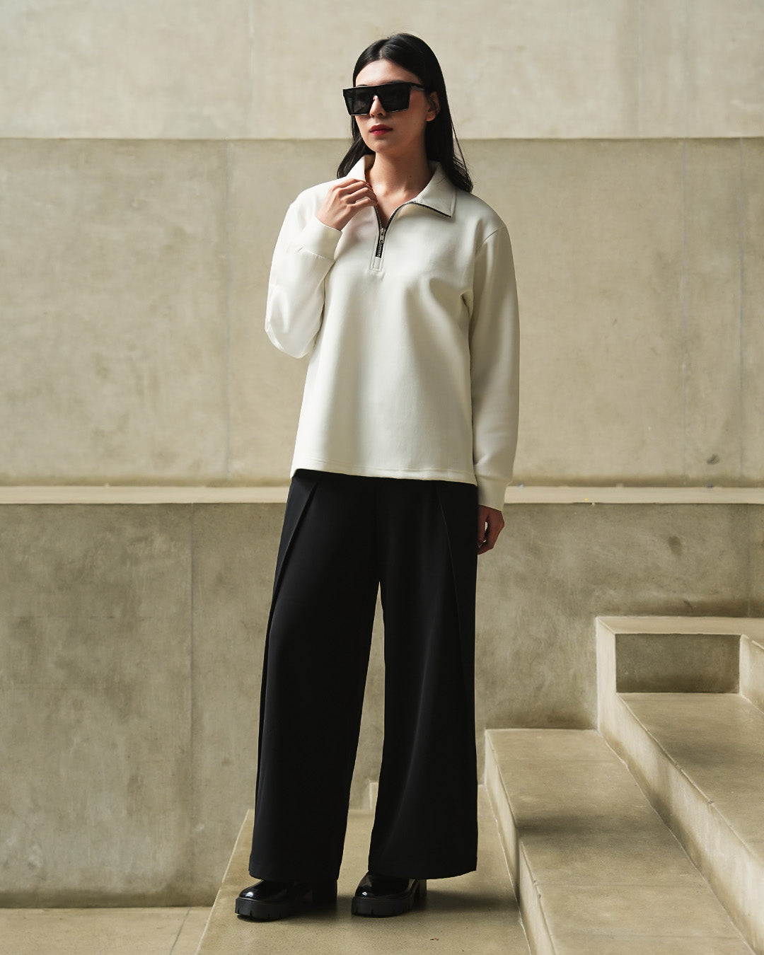 Half Zip Breeze Wear 2.0 - White