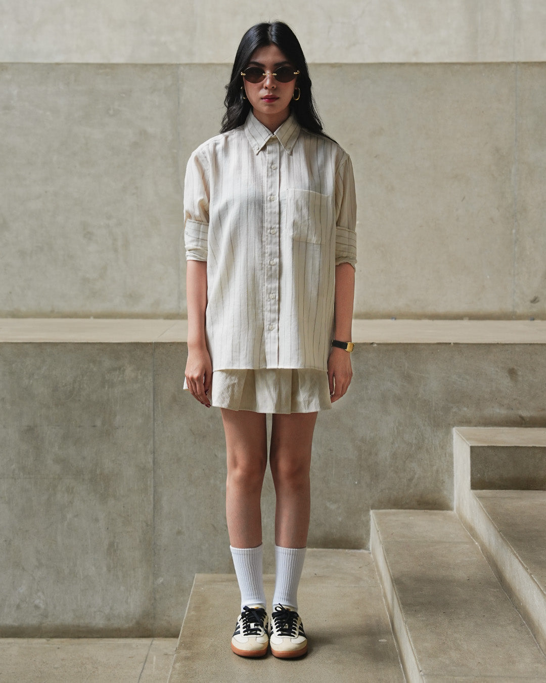 Abstract Stripe Shirt - Offwhite