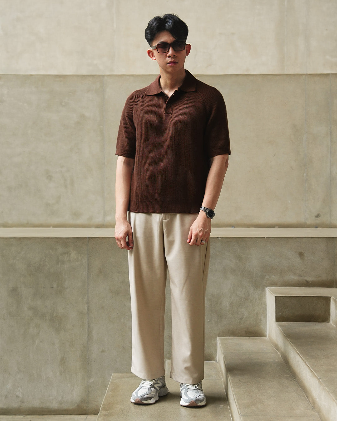 Maison Polo Short Sleeve - Coffee