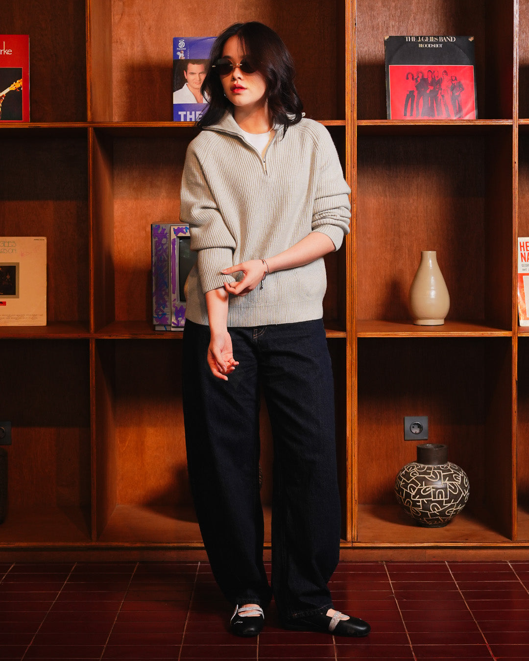 Minimal Knitwear Half Zip