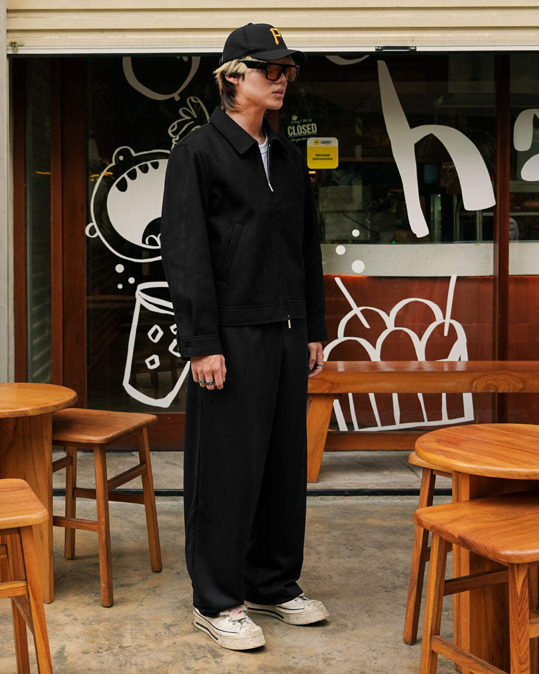 Wool Fiber Jacket SGNR - Black