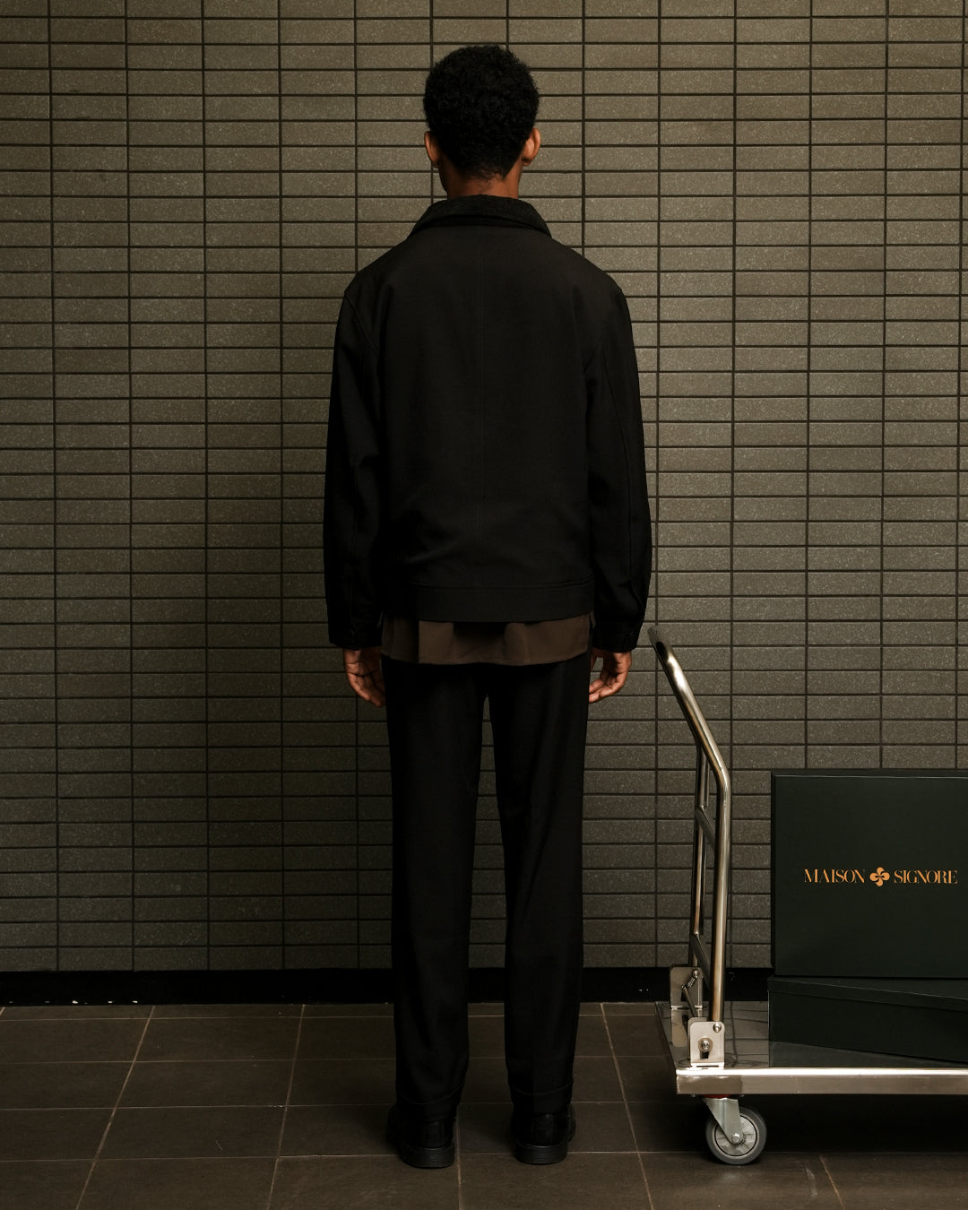 Monaco Clasp Jacket - Black
