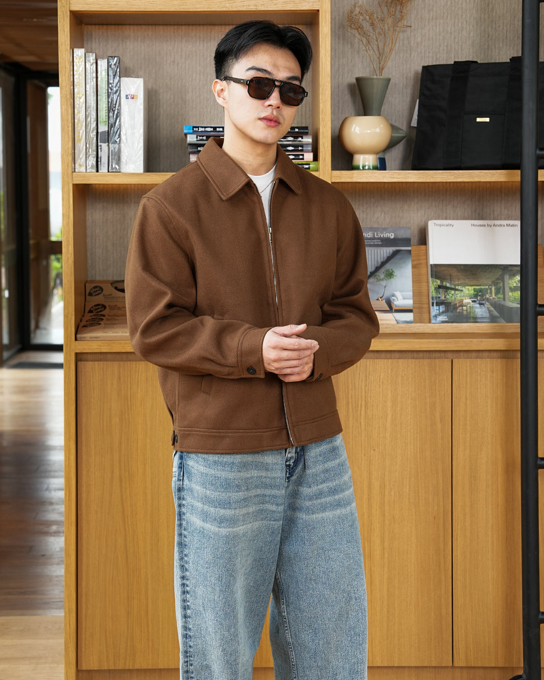 Wool Fiber Jacket SGNR - Brown