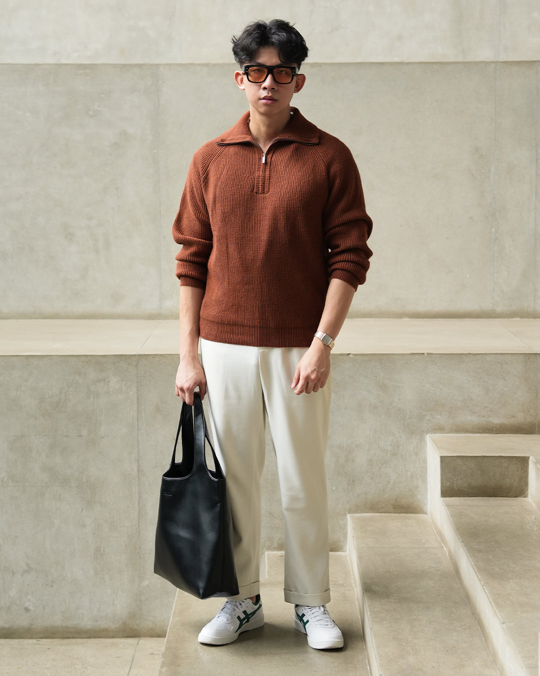 Classic Pull-Zipper SIGNORE - Camel