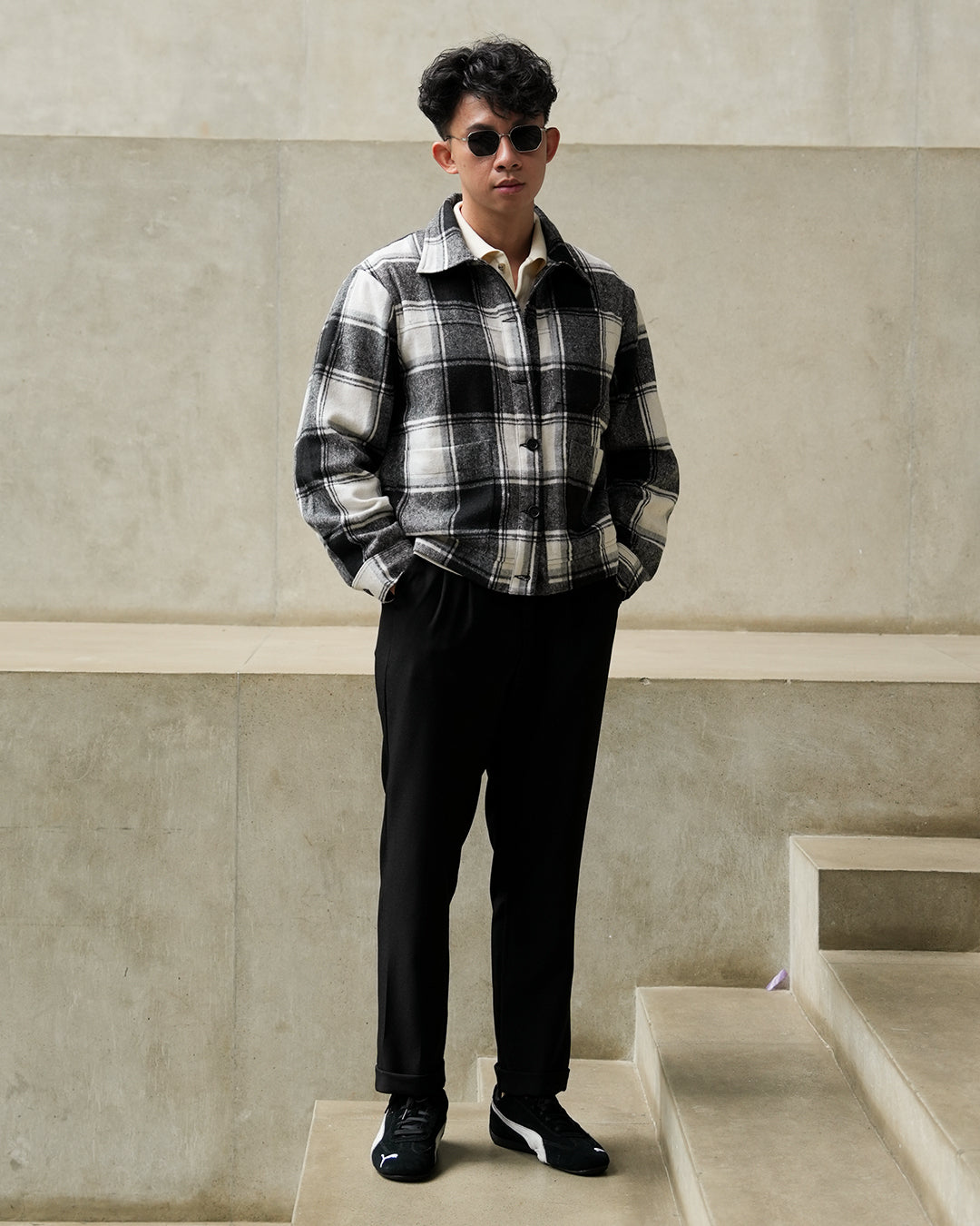 Overshirt Flannel Jacket Limited - Monochrome