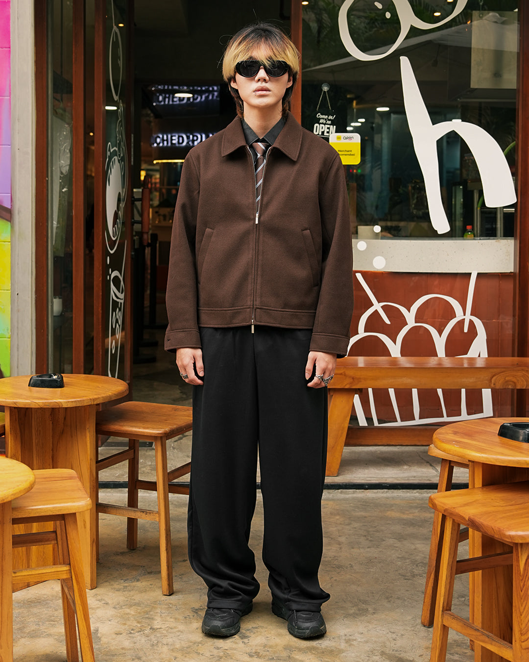 Wool Fiber Jacket SGNR - Coffee