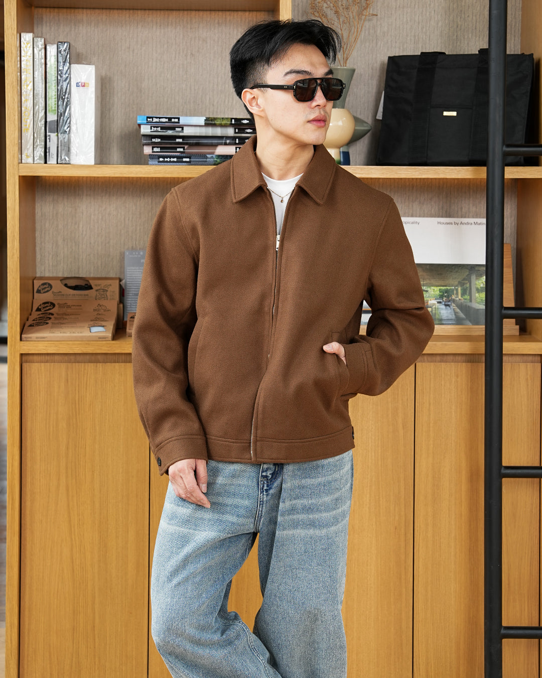 Wool Fiber Jacket SGNR - Brown