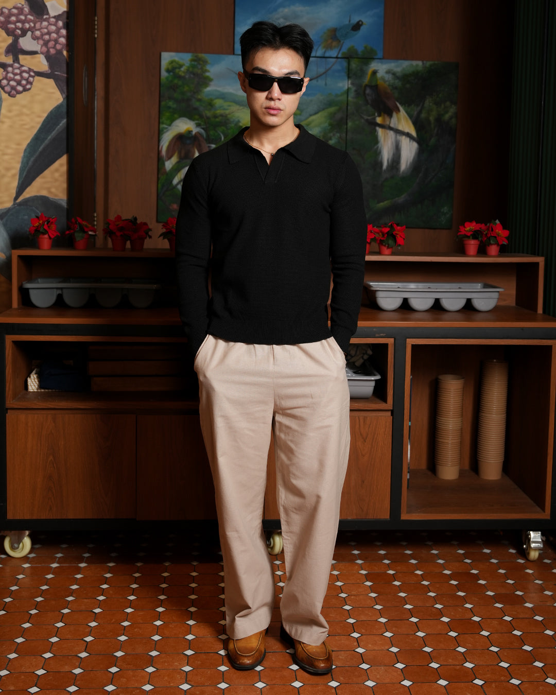 Castello Polo Shirt - Black