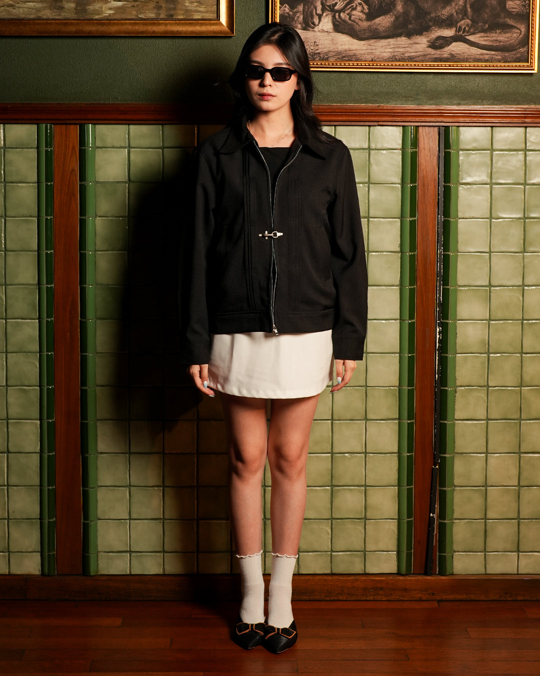 Monaco Clasp Jacket - Black