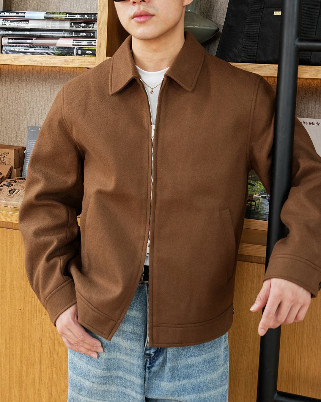Wool Fiber Jacket SGNR - Brown