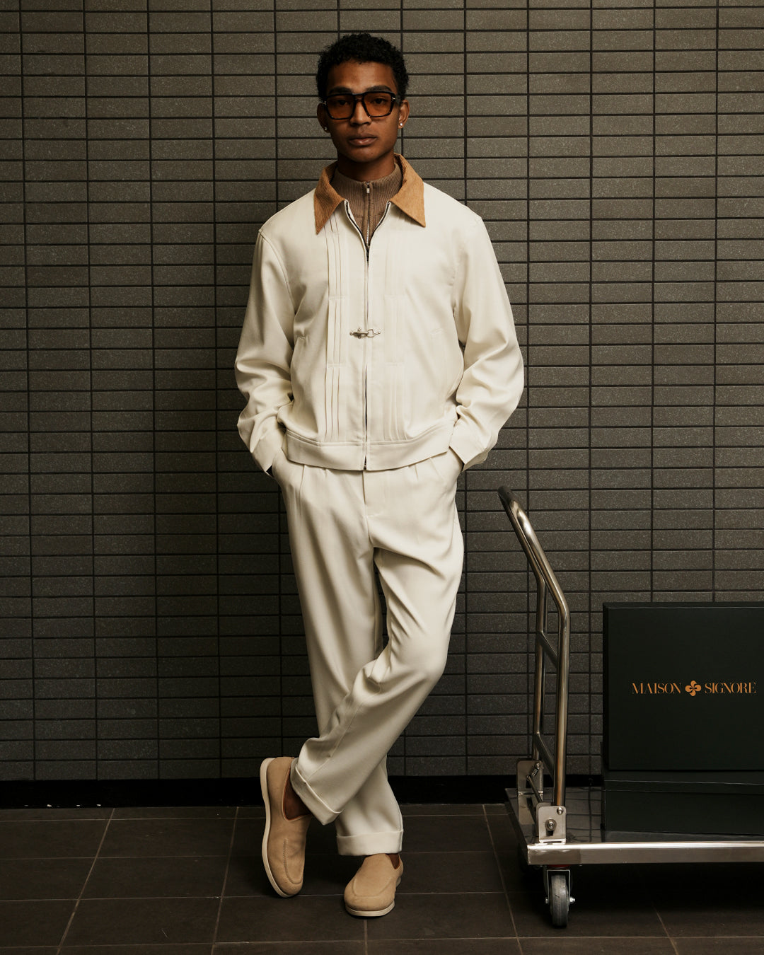 Monaco Clasp Jacket - Offwhite