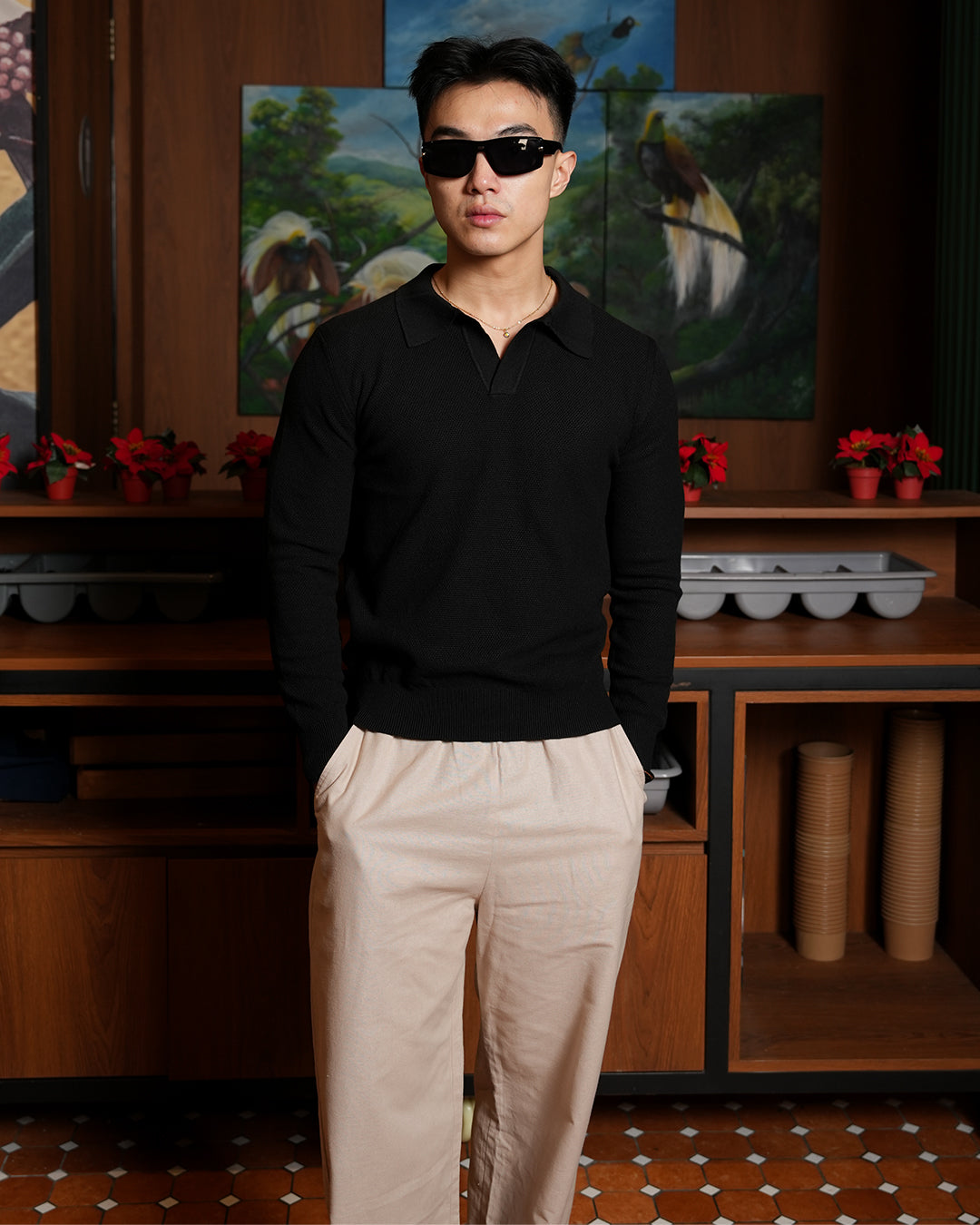 Castello Polo Shirt - Black