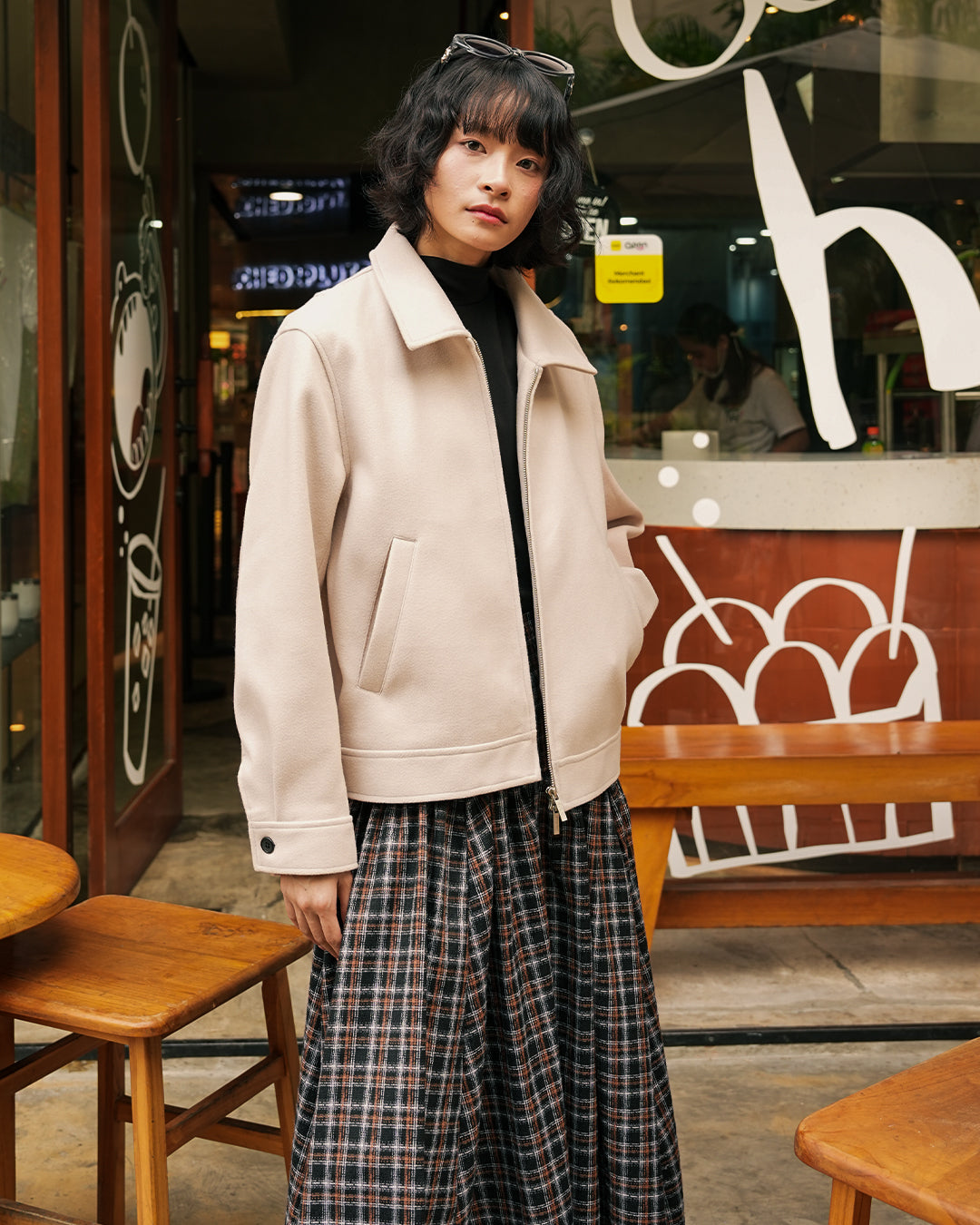 Wool Fiber Jacket SGNR - Beige