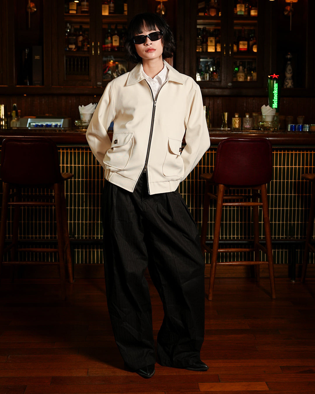 Bomber Forevan Jacket - Offwhite