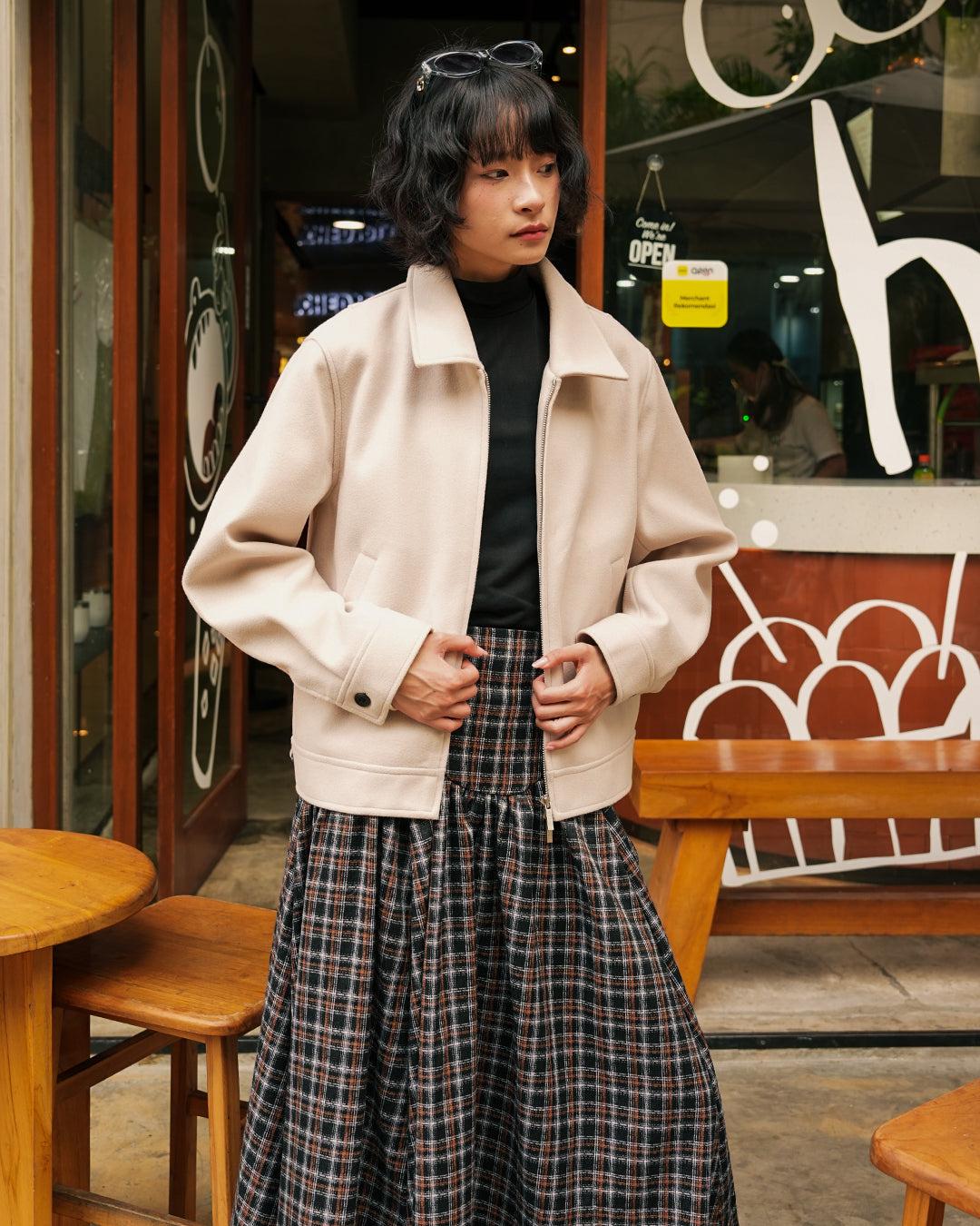 Wool Fiber Jacket SGNR - Beige