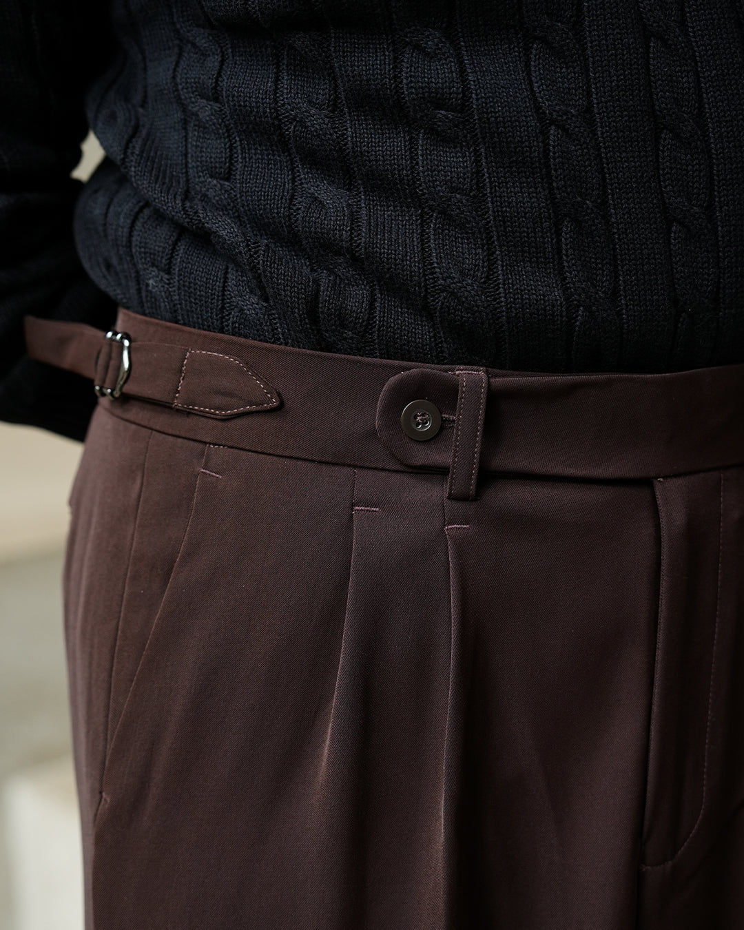 Basic Gurkha Pants - Coffee