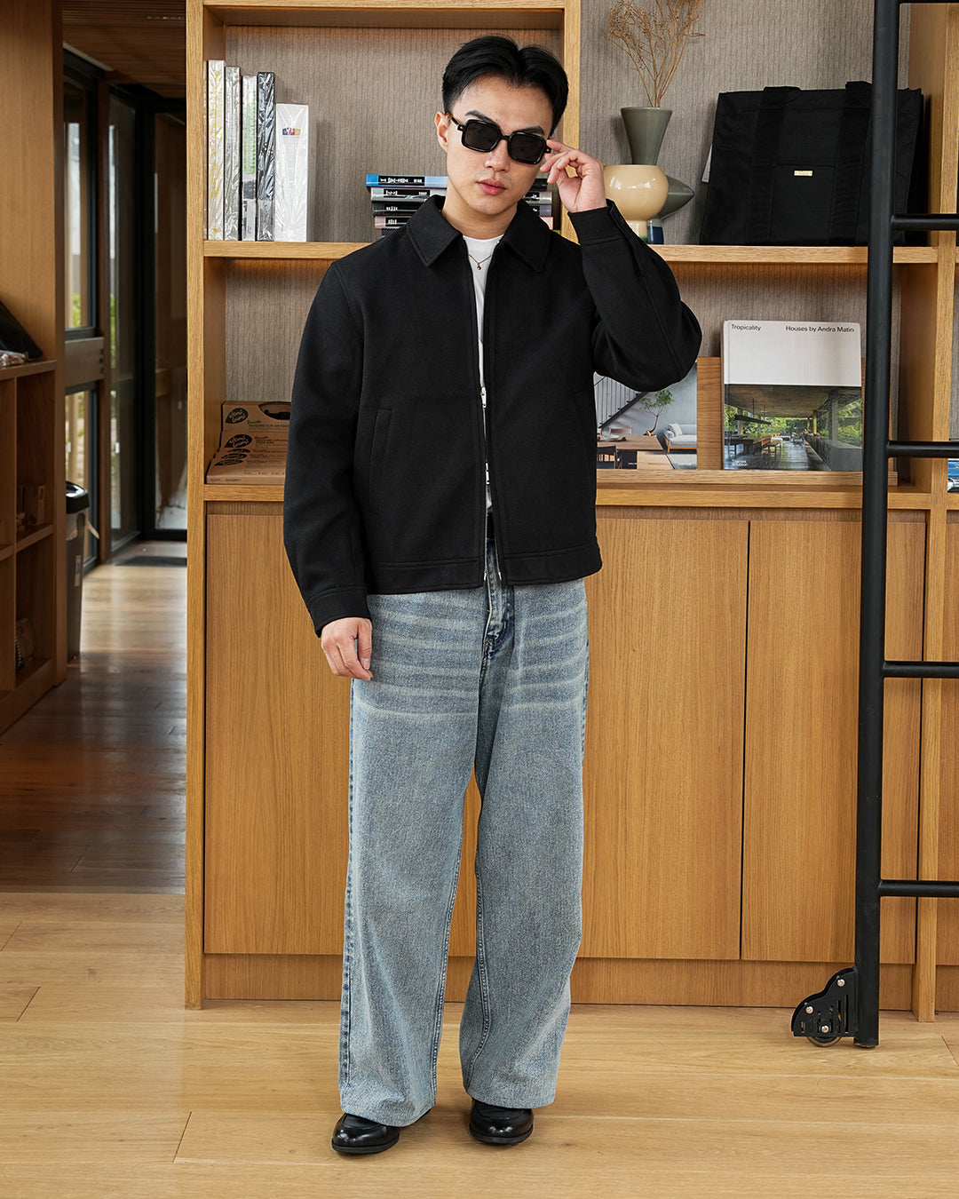 Wool Fiber Jacket SGNR - Black