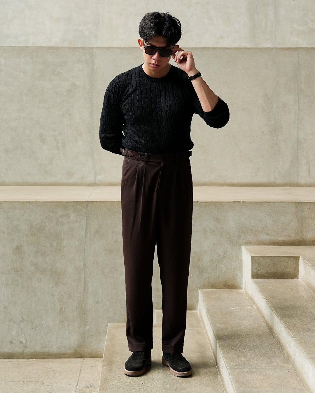 Basic Gurkha Pants - Coffee