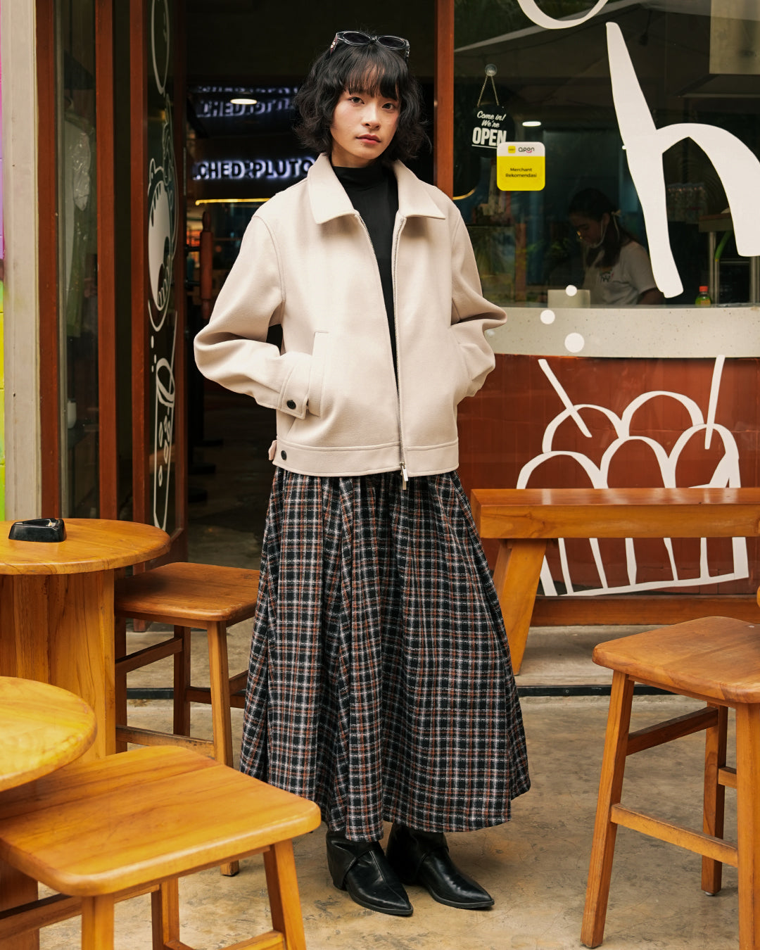 Wool Fiber Jacket SGNR - Beige