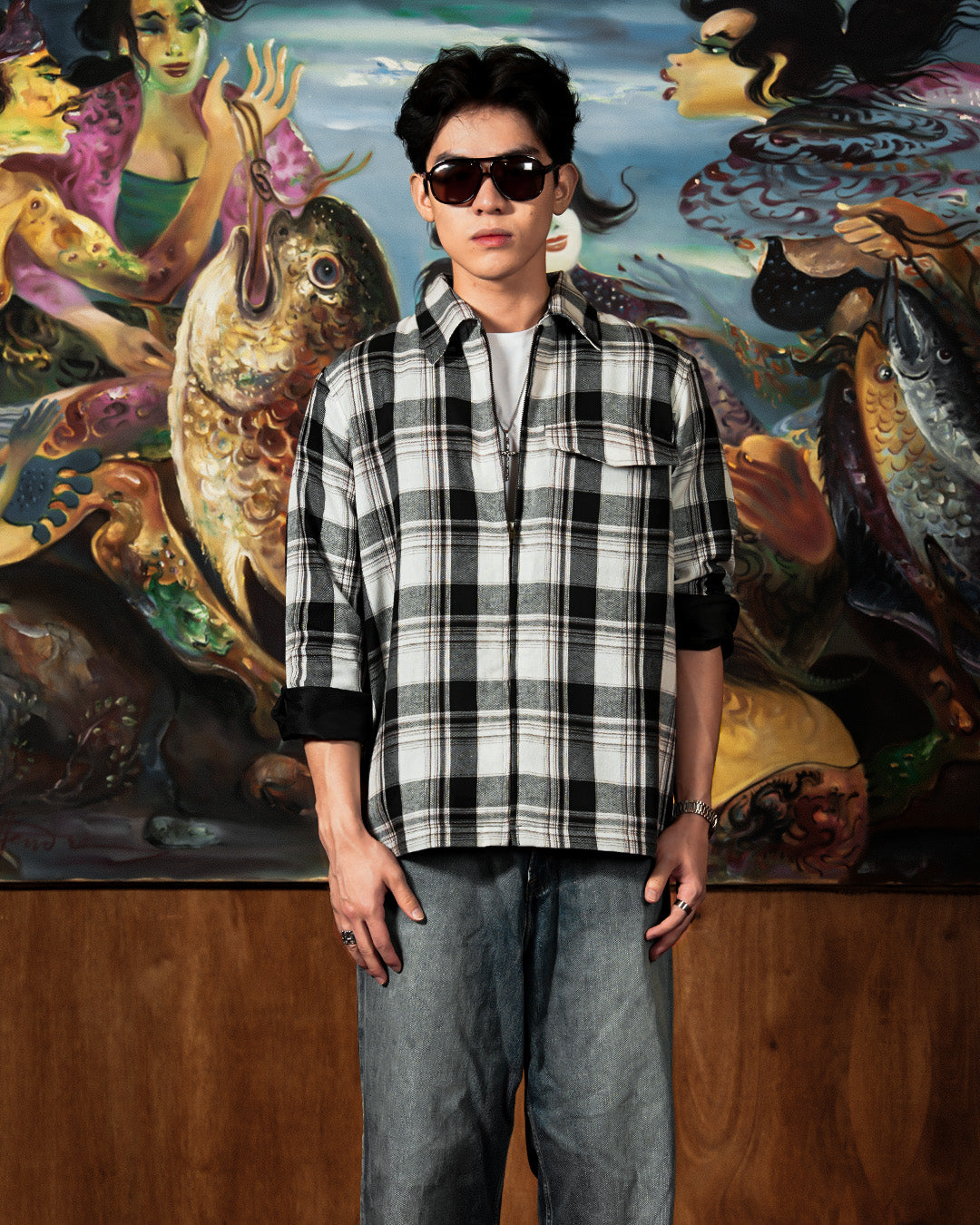 Flannel Overshirt Jacket - Ashwood Plaid