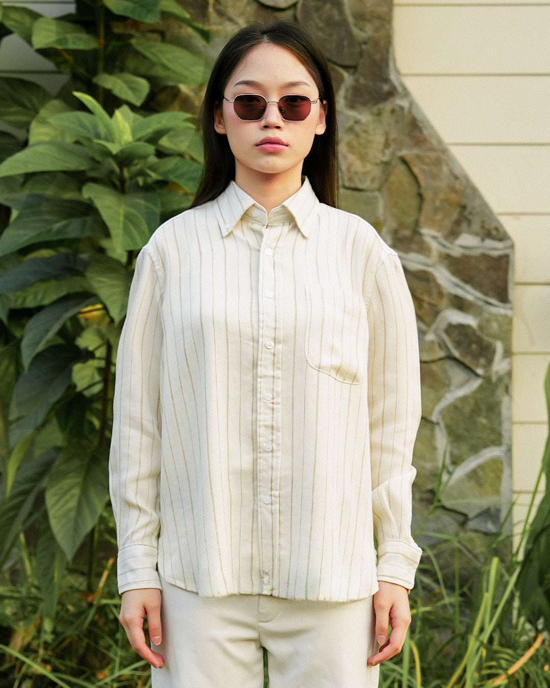 Abstract Stripe Shirt - Offwhite