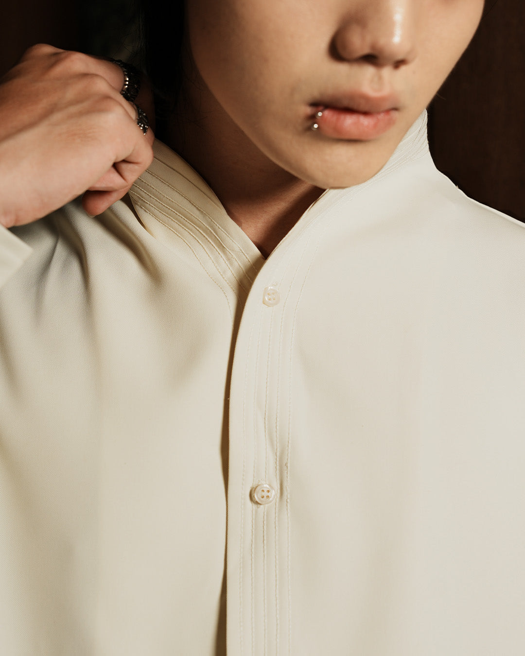 Accent Minimal Beskap - Offwhite