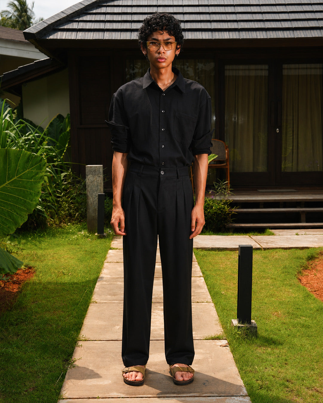 Modern Fit Chino Pants - Black