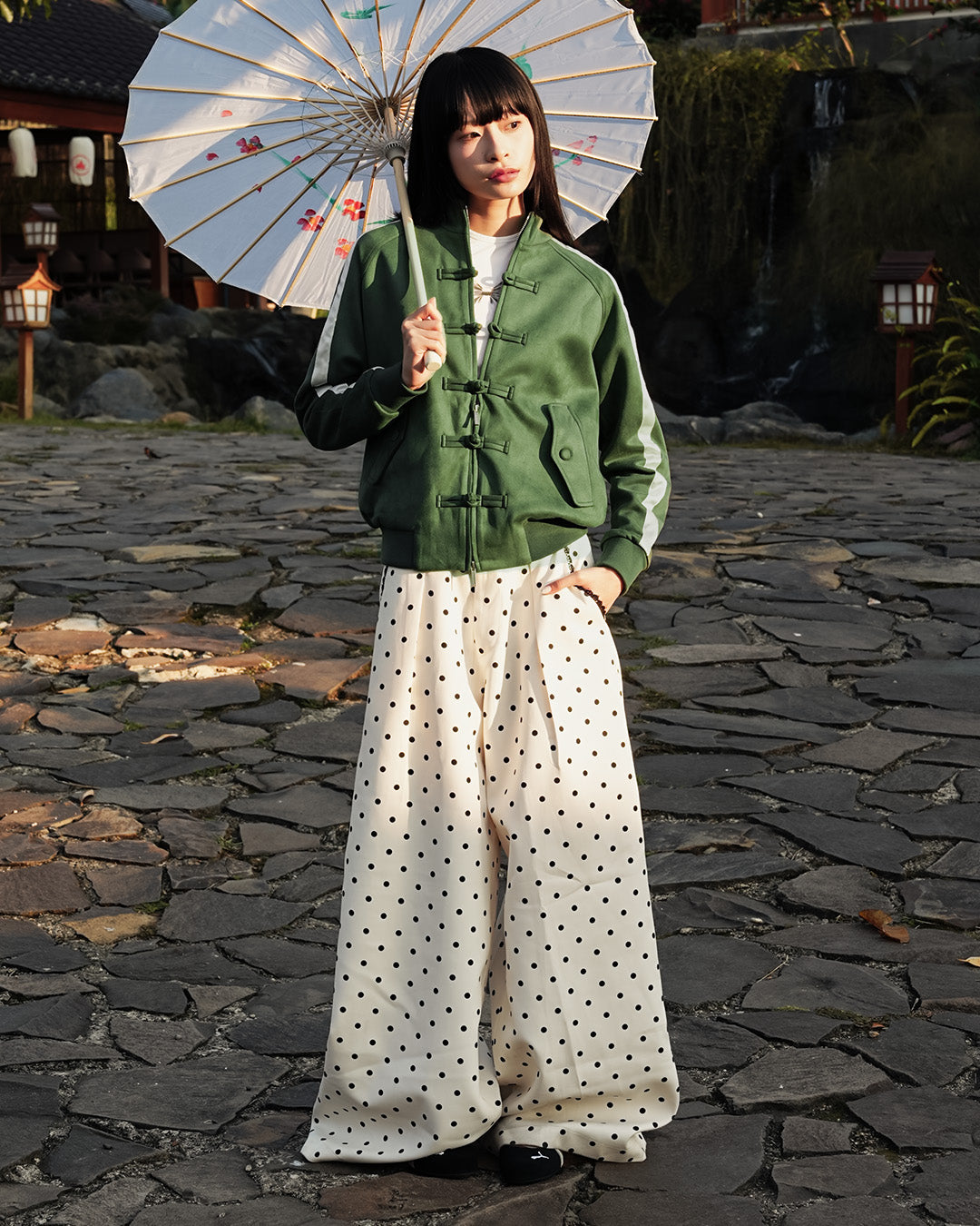 Chongsam Suede Jacket Limited - Heritage Green